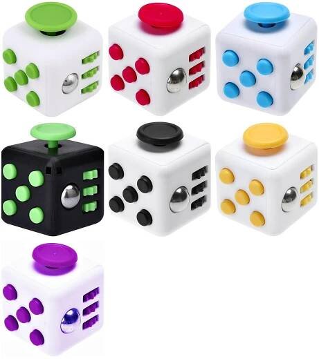Fidget cube antistresová kostka na stresovou zkoušku - Allegro