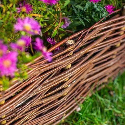 ZAHRADNÍ PALISÁDA 100x30cm PROUTĚNÝ PLOT TRÁVNÍKOVÝ LEM 5ks za 1107.00CZK - Allegro