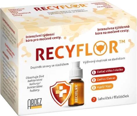 Recyflor kúra pro močové cesty 7 x 8 ml