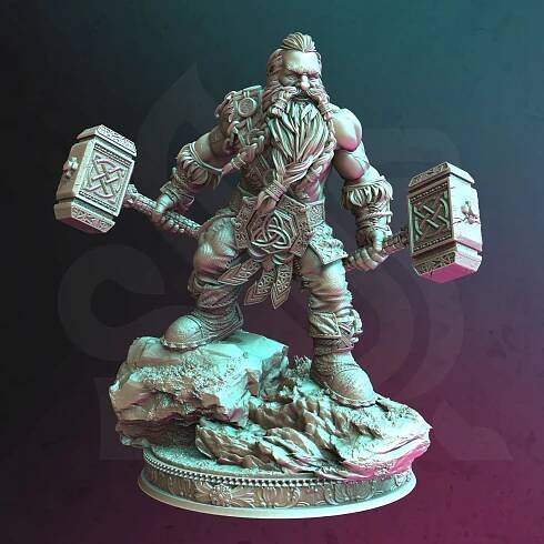 Dwarf Barbarian - Rend Mathias - DM Stash