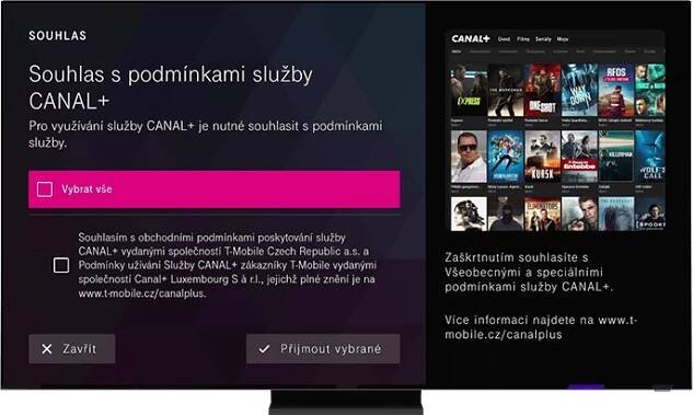 CANAL+ zdarma k MAGENTA TV - T-Mobile 