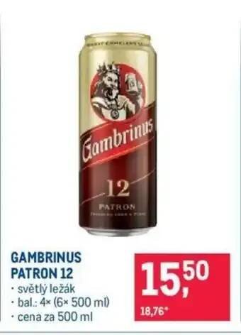 Makro GAMBRINUS PATRON 12 nabídka