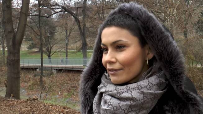 Vlaďka Erbová chodí s malou dcerkou bruslit