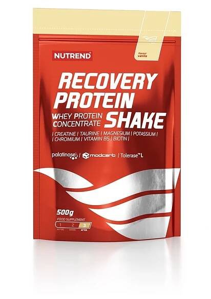 Nutrend RECOVERY PROTEIN SHAKE vanilka 500g - srovnání cen | Leano.cz