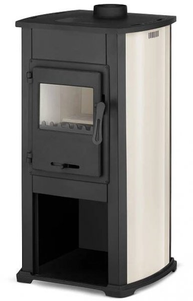 Krbová kamna s varnou deskou ELEGANT 10kW | béžové - sporák a kamna 2v1. Díky varné desce umožňují vaření a ohřívání jídla.