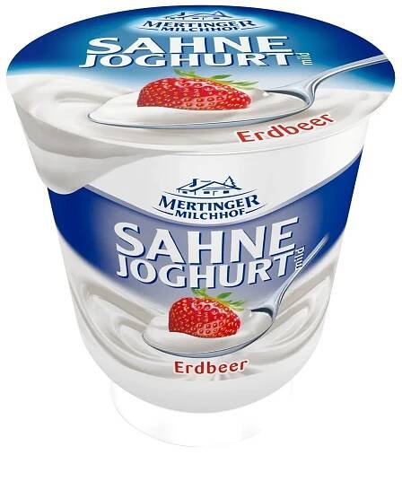 Mertinger Smetanový jogurt jahoda 150g | Fikko Market
