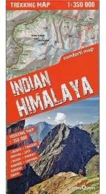 TerraQuest Indický Himálaj (Indian Himalaya) 1:350 000 turistická mapa