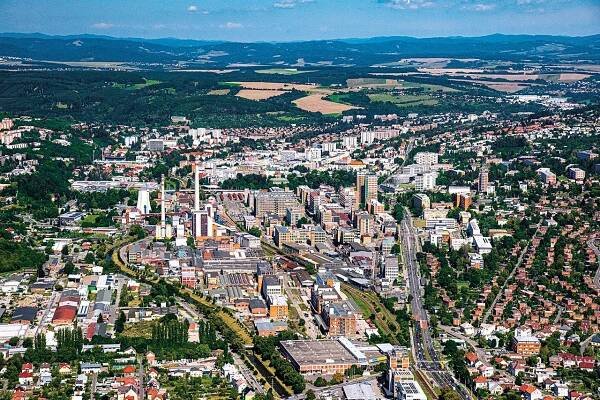 Ukázka z knihy leteckých fotografií  Zlínsko a Otrokovicko z nebe