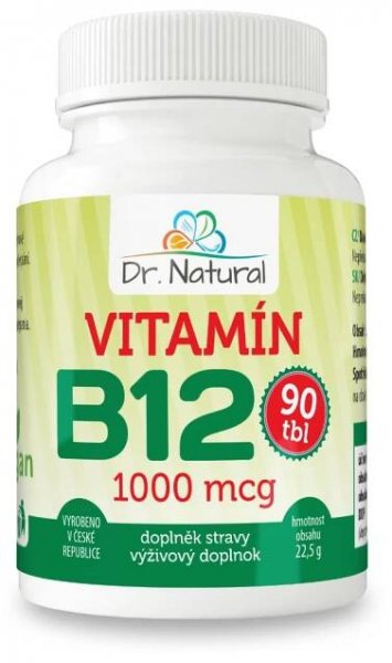 Dr. Natural Vitamín B12 1 000 mg 90 tablet