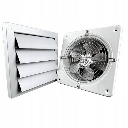 Průmyslový nástěnný ventilátor ARK 200 s žaluzií