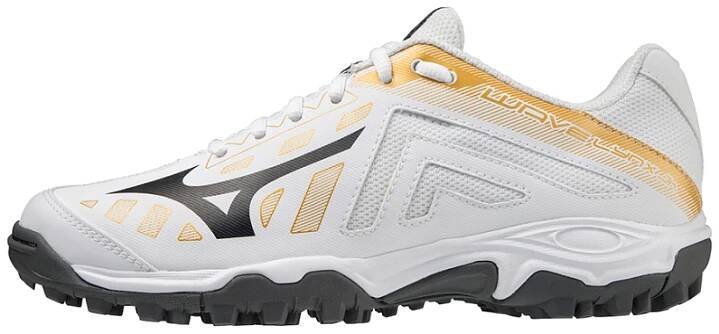 Dětská sálová obuv MIZUNO WAVE LYNX JUNIOR/Wht/MPGold/IronGate/40.0/6.5