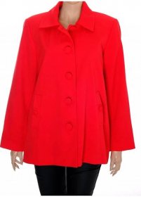 Kabát krátký Wardrobe červené s kapsami vel XL-XXL