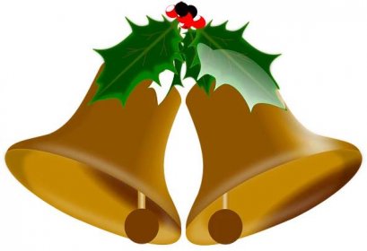 Vektorový obrázek, ilustrační klipart Vánoční zvonečky v rozlišení 1600x1359 pixelů zdarma ke stažení, Vánoce vektor do vašich dokumentů