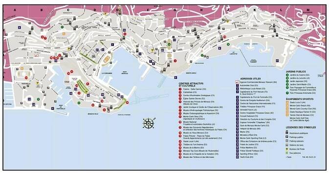 Maps of Monaco | Collection of maps of Monaco | Europe | Mapsland | Maps of the World