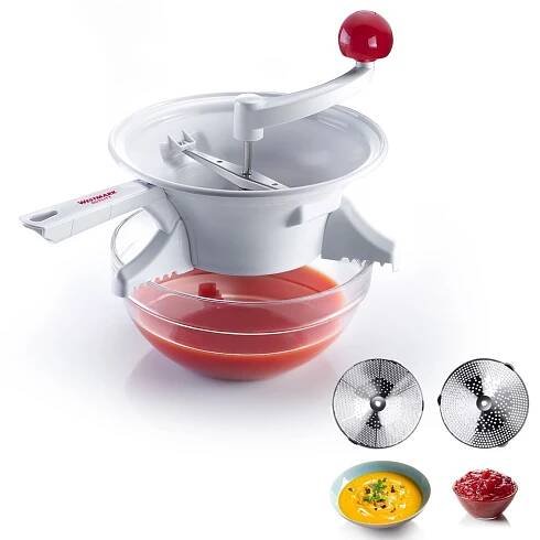 Pasírovač se dvěma nerezovými kotouči, plastový ø 23 cm, Westmark 1196 | ALMI Praha 