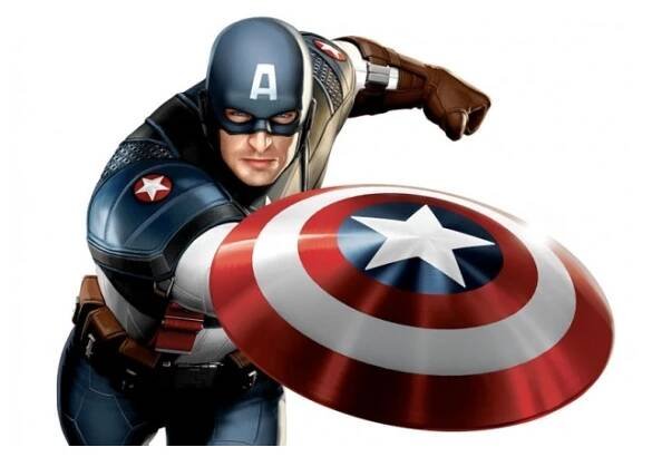 Řetízek Kapitán Amerika (Captain America) - štít