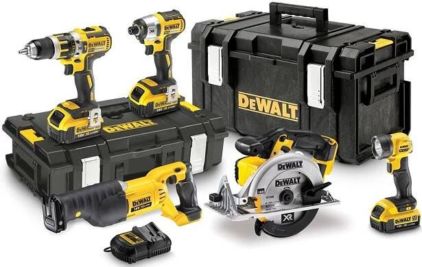 Ivo GRANDIČ - Šroubováky a utahováky - DeWalt - DCK593M3 kombo sada aku nářadí 18V XR Li-Ion 5 Kit DeWALT 