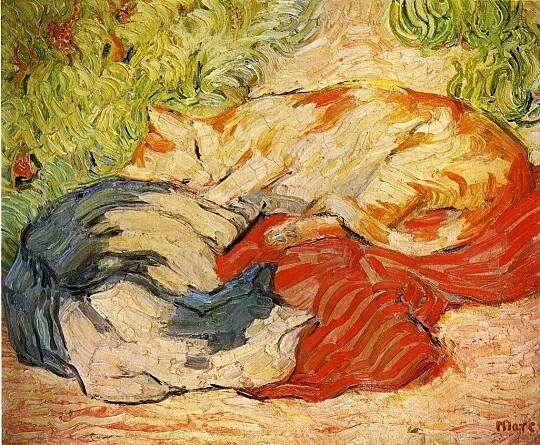 Cats 1909 1910 | Franz Marc | oil painting