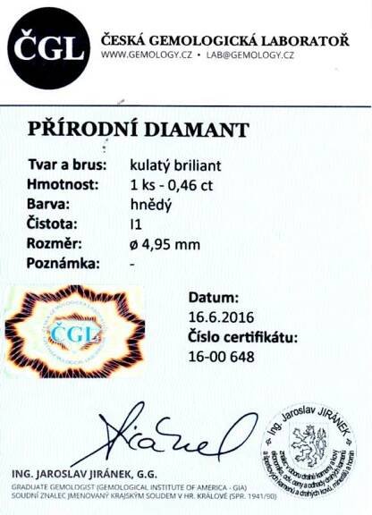 ČGL Certifikát 10920