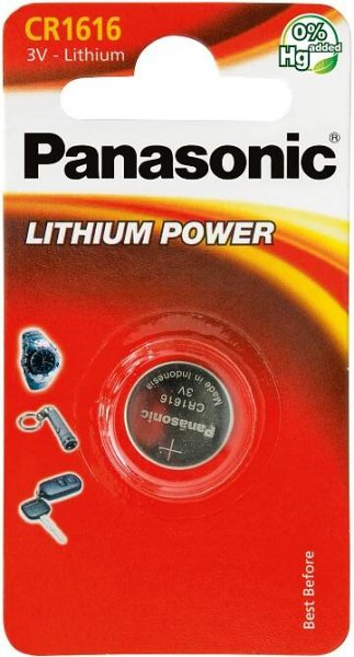 Panasonic CR-1616 1BP Li 1 ks od 30 Kč