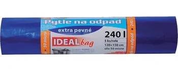 Pytle na odpadky Maják Pytel na odpad modrý 240l/5ks 50µm120x150cm