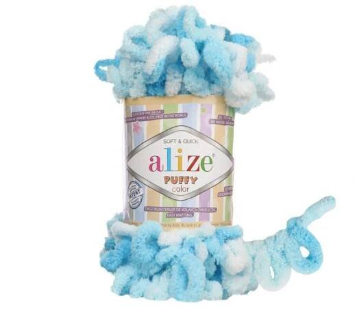 Pletací příze Alize Puffy Color 9 m, 100 gr.