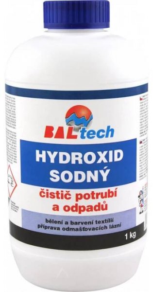 Hydroxid sodný Baltech - mikrogranule 1 kg 55 Kč