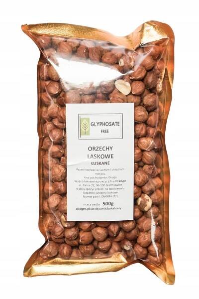 Lískové ořechy 500 g + certifikát kvality