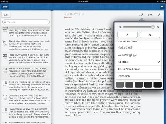 Journal app for iPad and iPhone | Chronicle 2