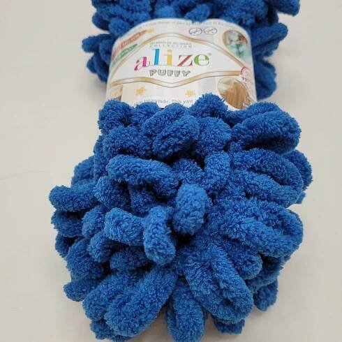 Alize puffy - modrá jeans č.637