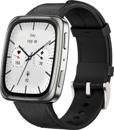 Amazfit Active 2 Square stříbrné/černé