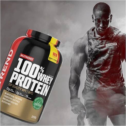Nutrend 100% Whey Protein 2250g MIX BÍLKŮ WPI WPC Stav balení originální