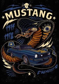 Pedro Correa Illustrator - Mustang for Ford Motor Company