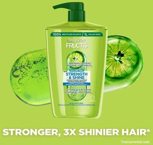 GARNIER Fructis Strength & Shine Strengthening Shampoo 1000 ml
