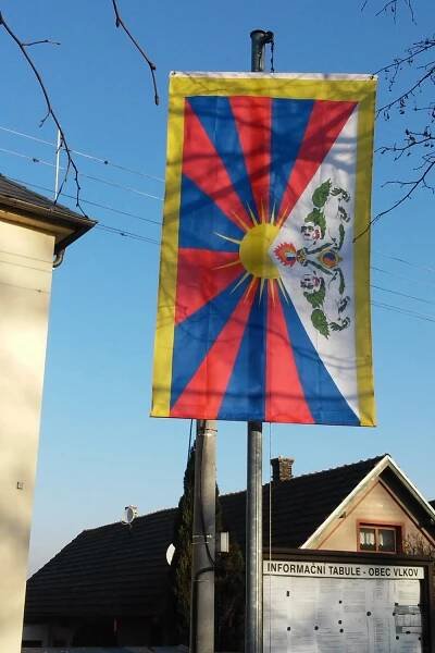 Vlajka pro Tibet | Obec Vlkov, kraj královéhradecký