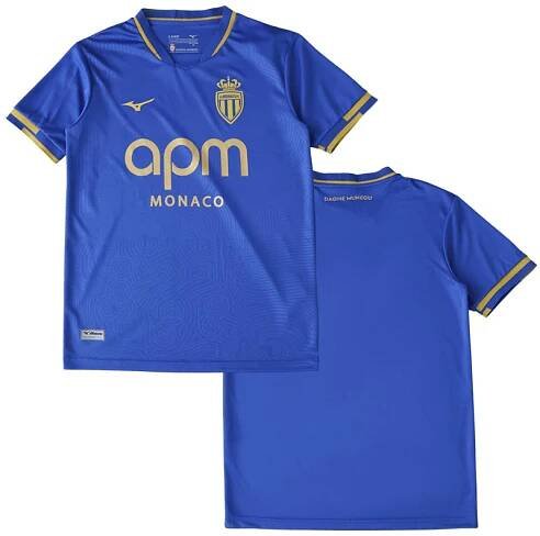 AS Monaco 2025/26 modrý fotbalový dres - venkovní varianta
