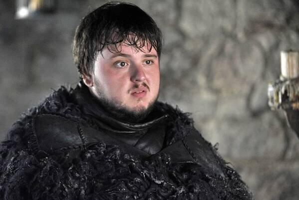 John Bradley as Samwell Tarly in "Game of Thrones."