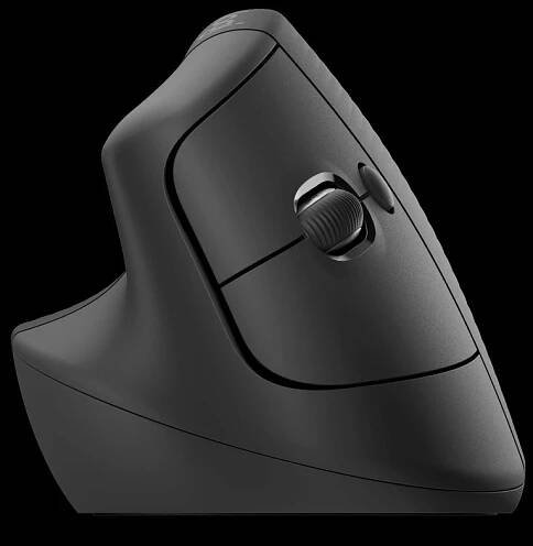 Logitech Lift Vertical Ergonomic Mouse for Business, Left - GRAPHITE / BLACK - EMEA | Patro.cz