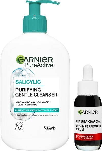 GARNIER PureActive Serum a Cleanser Set 280 ml