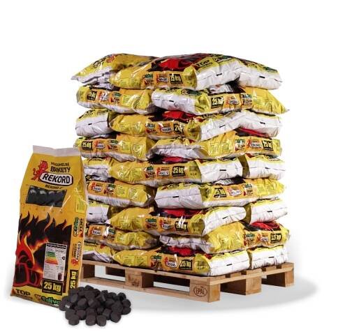 Uhelné brikety REKORD 2 paleta 750 kg