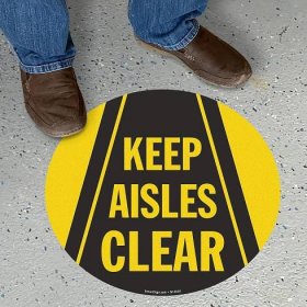 Warehouse Aisle Signs | Keep Aisles Clear Signs