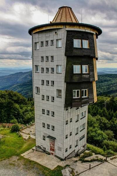 Český les: vojenská věž na vrcholu Čerchova