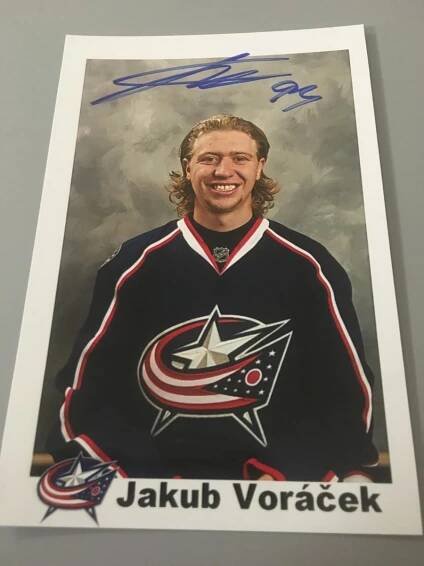 Autogram - Hokej - Jakub Voráček -Columbus Blue Jackets