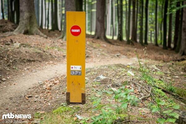 Minimalistisch, aber effektiv: falsche Trail-Richtung!