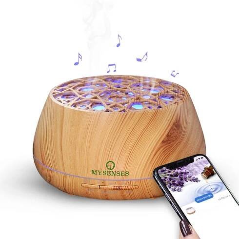 Ultrasonic Aroma Diffuser with LED Bluetooth Music APP Ctrl | My Senses