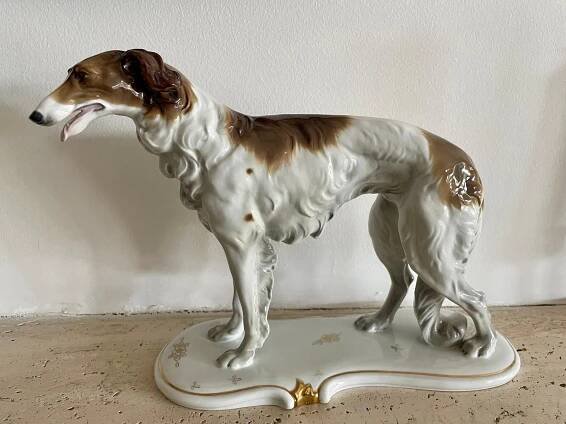 Porcelanovy pes - Schaubach Kunst - Chrt barzoj VELKY