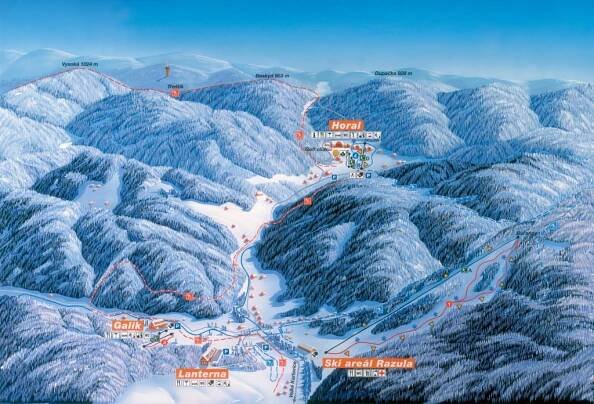 Ski areál Razula Velké Karlovice: ke skipasu hodina zdarma v „moři"