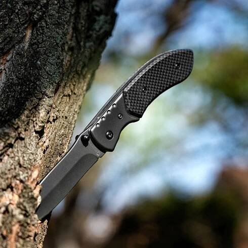 SCHWARZWOLF YERGER zavírací nůž s pojistkou tmavě šedá | Schwarzwolf outdoor