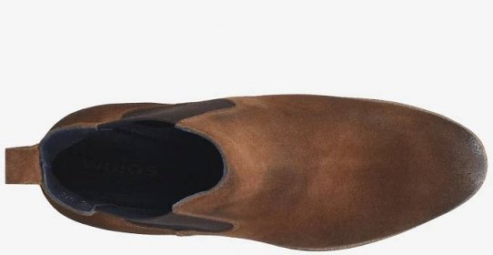 Hnědé velurové pánské kotníkové boty typu chelsea 9131-62 Widok 5