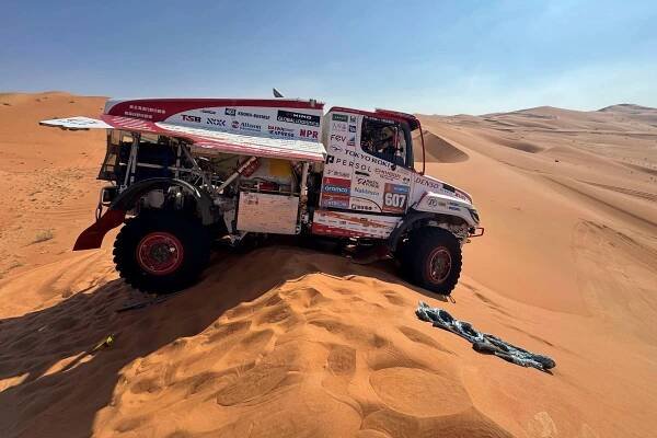 The last hurdle, the empty quota, caused a drivetrain problem.　He finished 14th in the cumulative standings (provisional) heading into the final stage on the 17th.